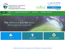 Tablet Screenshot of nationalwaste.com